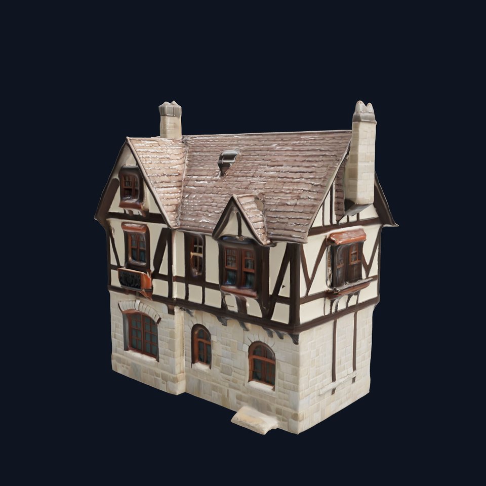 Vintage Tudor House D Model Pack